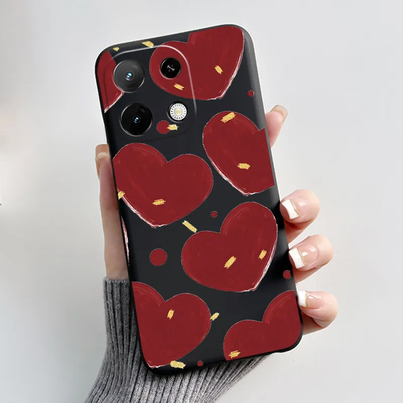 Cute Cartoon Silicone Protective Phone Case - Printed Soft Shell Cover