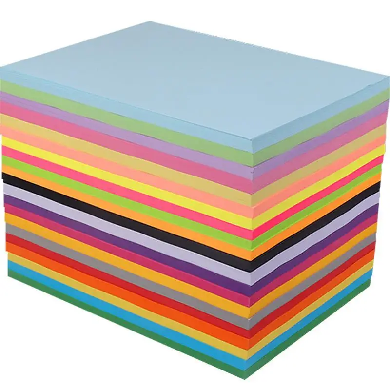 

【Buy 3 Get 1 Free】A4 Color Paper 80G Color Printing Paper Thickened Color A4 Paper Color Paper Pink Red Color