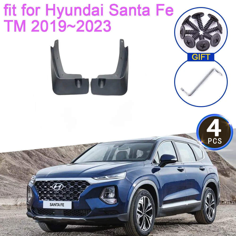 Mudguards for Hyundai Santa Fe 2022 TM Accessories 2019 2020 2021 2023