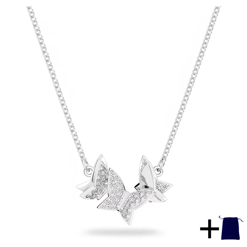 2025 New Butterfly Zircon Necklace, Earrings, Bracelet, Jewelry Set, Texture, Premium Party, Banquet, Attendance, Gift Giving 3