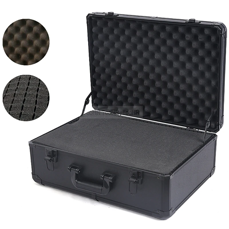 

Case Aluminum Hardware Equipment Portable Instrument Foam Box With Box Tool Box Organizer Outdoors Alloy Storage Safety file