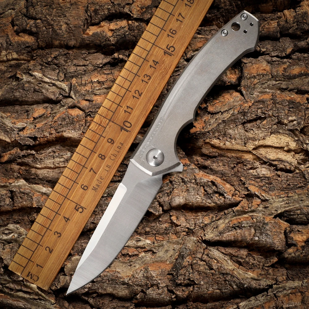 

Zero Tolerance ZT0450 Bearing Titanium Alloy Standard D2 Blade Fin Outdoor Camping Tools Folding Knife