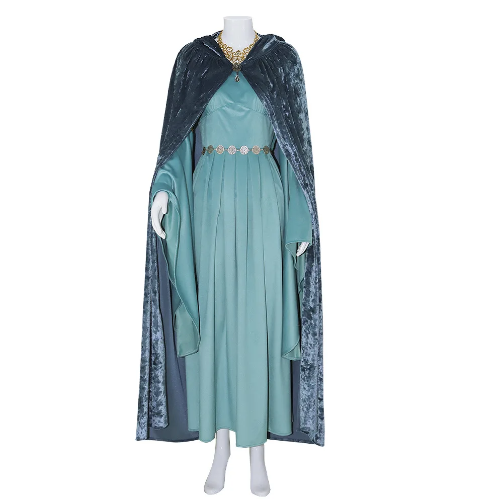 The Lord of The Rings Fairy Princess Arwen Blue Dress Cosplay
