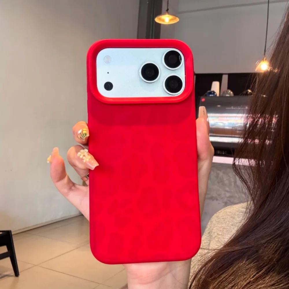 Für IPhone 17 Air 16 15 14 13 12 11 Pro Max Fall Rosa Leopard Print Lichee Muster Silikon Abdeckung Für IPhone 14 15 16 Plus Fundas