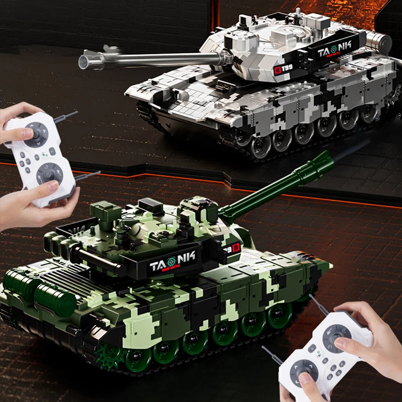 Remote Control Tank Remote Control Vehicle Remote Control Tank 13 Channel RC Tracked Truck Electric Car Battle App Controlled Machine Children's Toys for Kids Boys Gifts