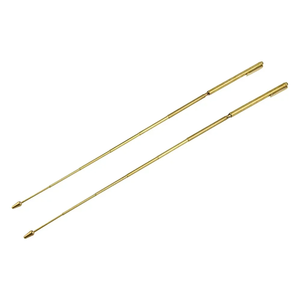 Paranormal Hunting Dowsing Rods Search Veins Water People 2pcs 57cm Access Adjustable Brass Detectors High Quality 3