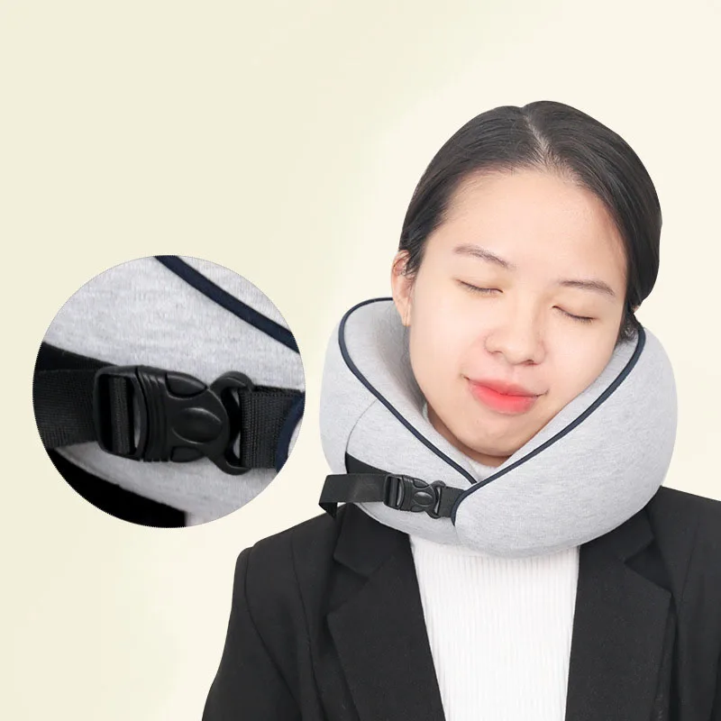 Twist Memory Foam Travel Pillow for Neck Chin Lumbar and Leg Support - for  Traveling on Airplane Bus Train or at Home - Best for Side Stomach and Back  Sleepers - Adjustable