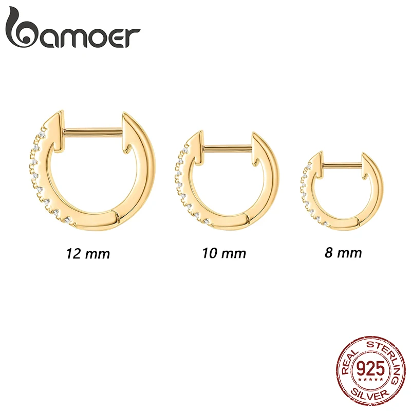 Silver Hoop Stud Earrings For Women