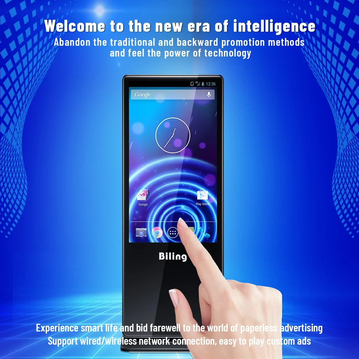 55 Inch RK3288 Wifi touch screen kiosk,Wifi/3G Advertising Display Player Digital Signage digitalsignageadvertising
