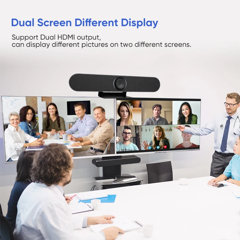 ROCWARE RT730 Integrated UHD Video Conference Terminal Super Decoding NPU AI tracking Android9.0 High Performence CPU