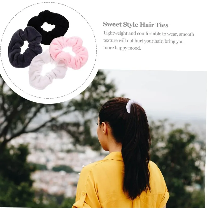 Cute Plush Large Hair Band Versatile Lovely Fluffy Hair Tie Furry Headband Soft Head Rope Headwear Autumn Winter Hair Accessory