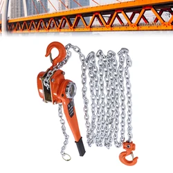Manual Lever Chain Hoist 3300 lbs, Chain Come Along 20 feet for Warehouse Garages Construction Zones