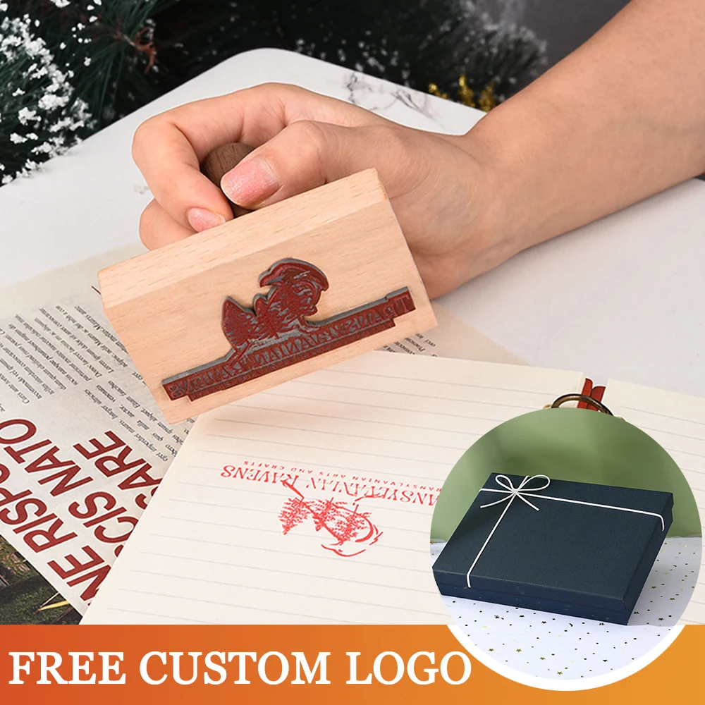 Timbro personalizzato timbro in legno personalizzato Wedding Seal Stamp  Logo per invito cancelleria nome personalizzato marchio di nozze aziendale