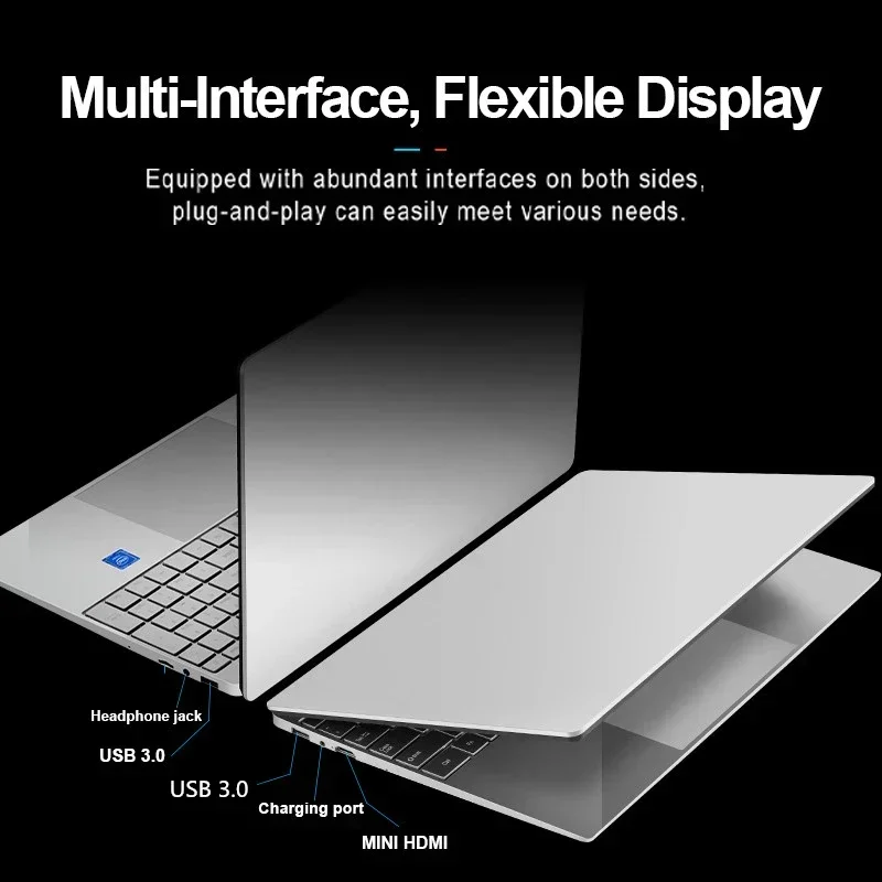 3.8GHz Portable Gaming Laptop with AMD Ryzen 7 2700U, Up to 36GB RAM, 2TB SSD, Bluetooth, Windows 10/11 Pro, and IPS Display 5