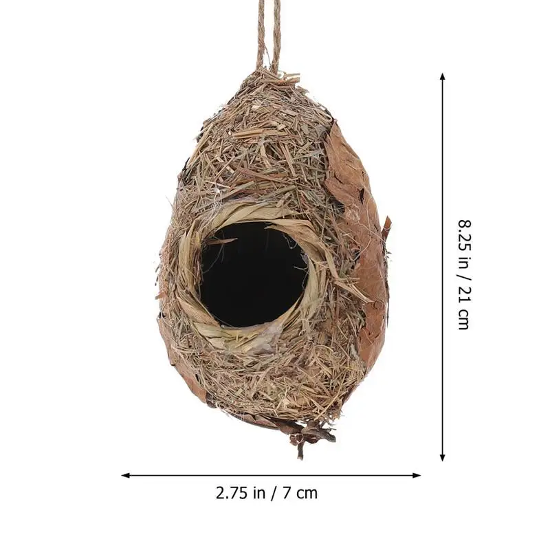Volière,Nid d'oiseau suspendu, nid d'oiseau décoratif d'extérieur ...