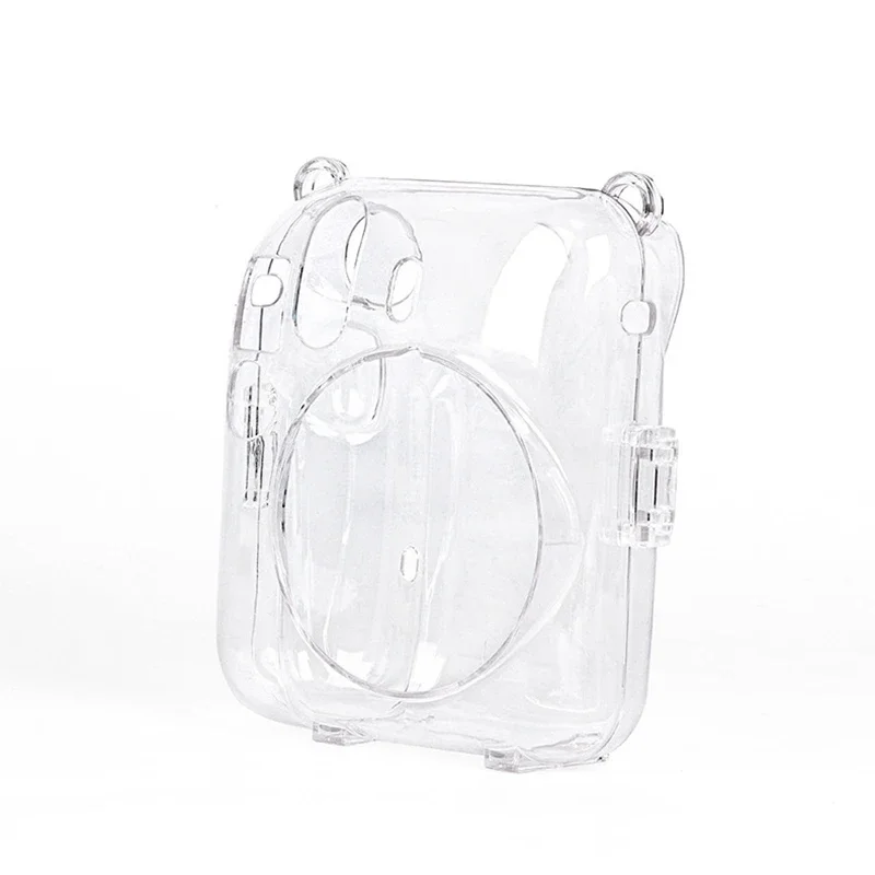 Transparent Camera Cover Protective Carrying Bag Cover Storage Bag Shoulder Strap for Fujifilm Instax Mini 12
