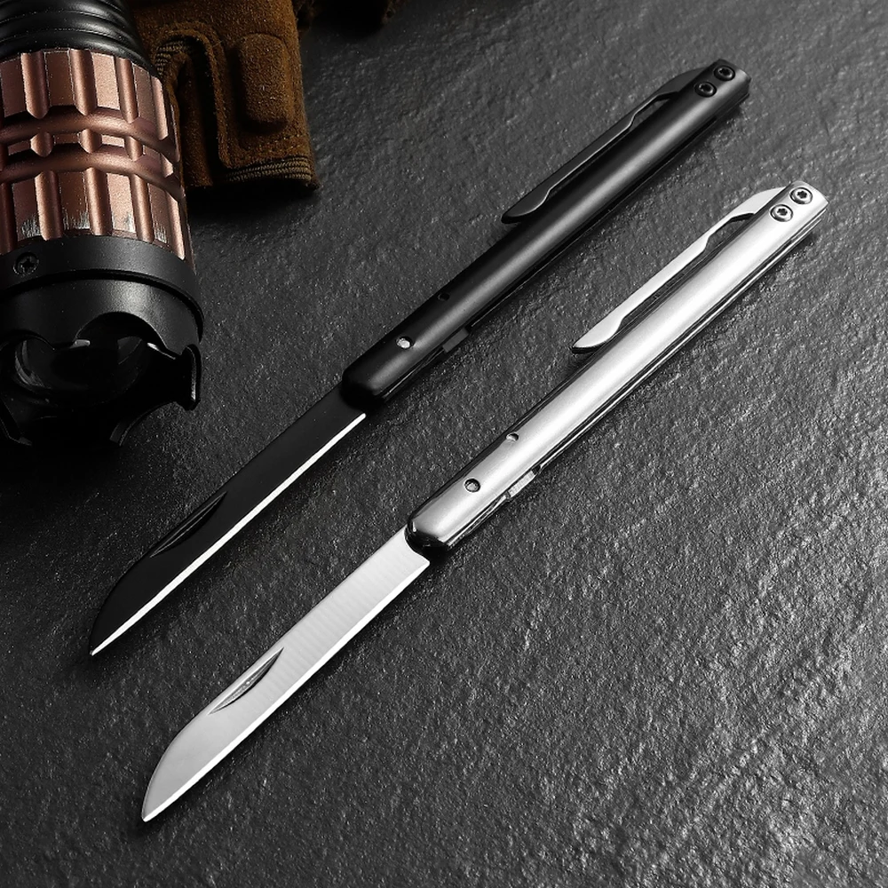 Mini D2 Folding Knife Outdoor Portable Multifunction Fountain Pen