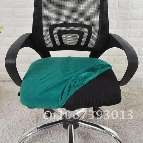 

Plush Thick Chair Cover Removable Seat Covers Spandex Anti-dirty Chair Cover for Dining Room Kitchen Office chaise housse de