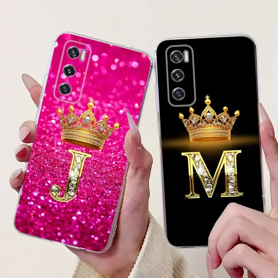 For Samsung Galaxy S22 S24 S24+ S 24 S23 Ultra FE Case Crown Letter Soft Silicone TPU Funda For SamsungS22 S 23 Ultra Back Cover — view 2