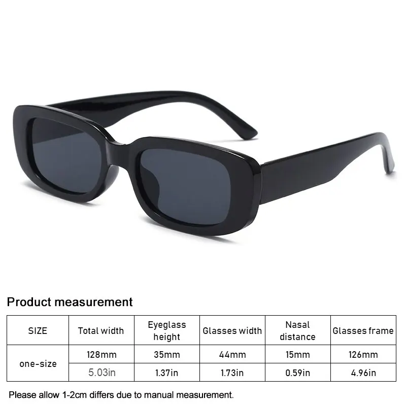 Kleine Sonnenbrille mit quadratischem Rahmen, Vintage-Mode, schmaler quadratischer Rahmen, UV400-Schutz, Autofahrerbrille_voghion.com