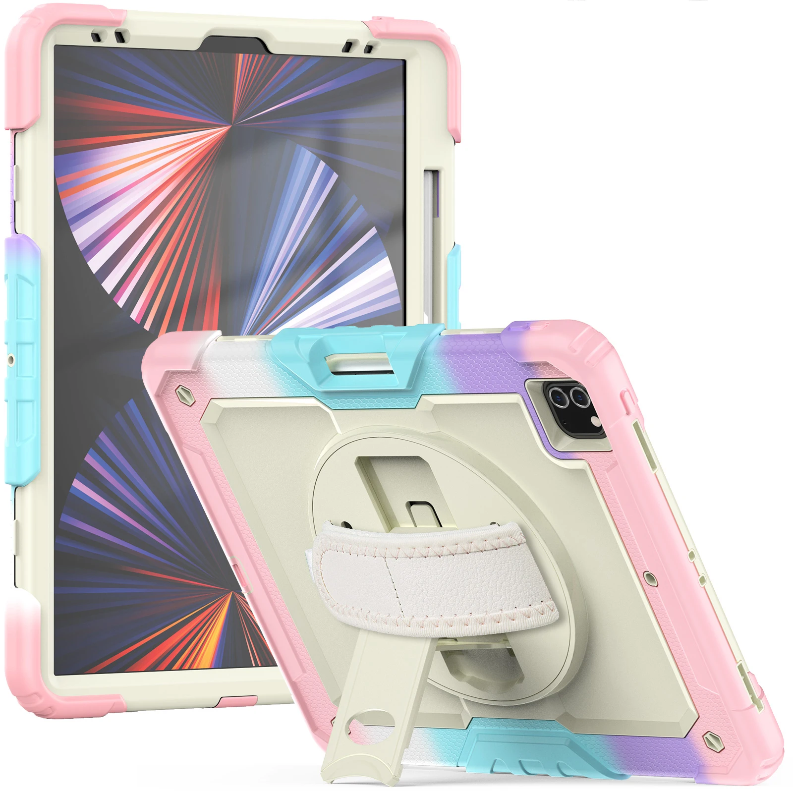 Universal Rotating Stand Case for iPad - Versatile Protective Cover