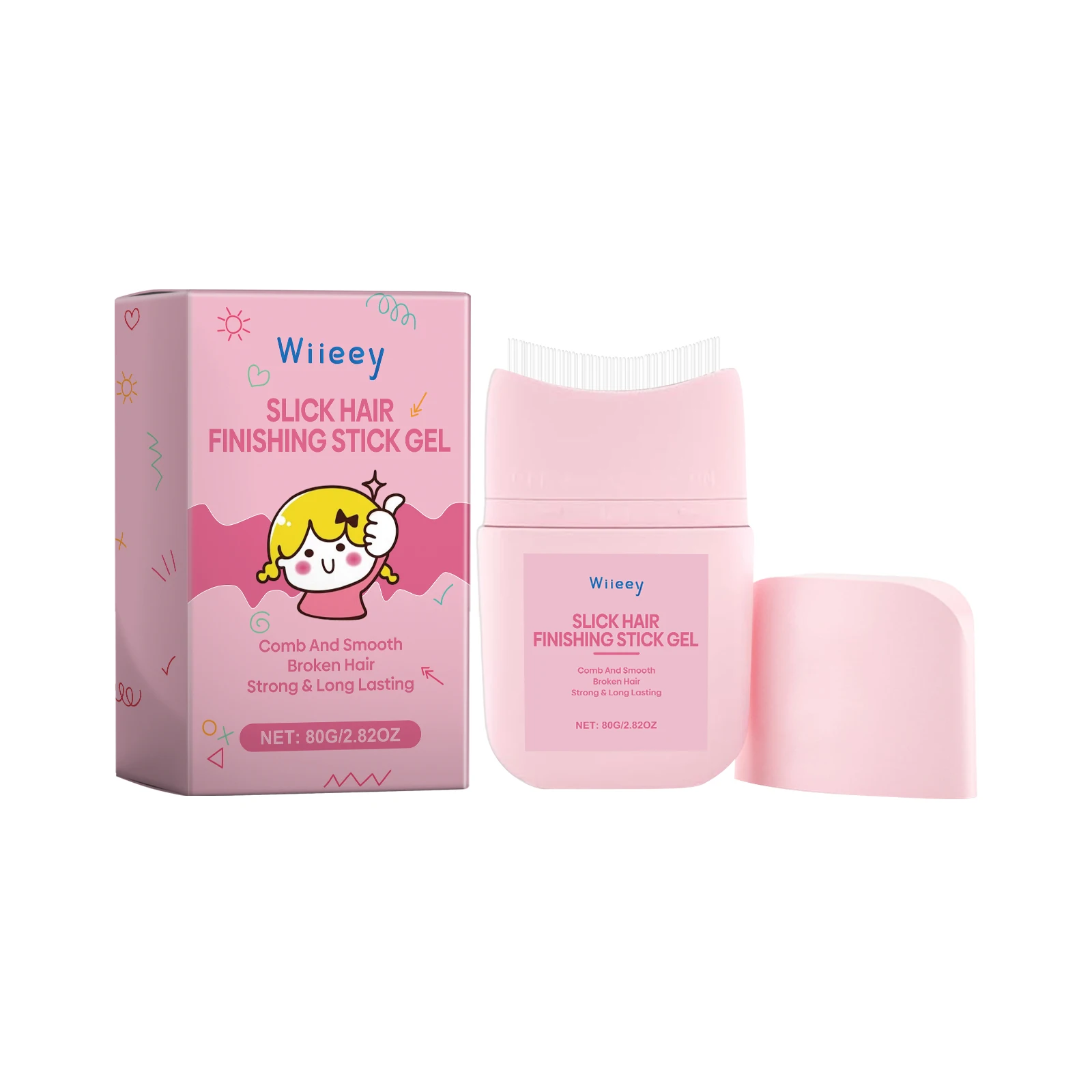 Wiieey  Children's Broken Hair Finishing Cream Hair Smoothing Liquid Cream Rapid Fixed Hair Gel Not Greasy Hair Dryness Styling