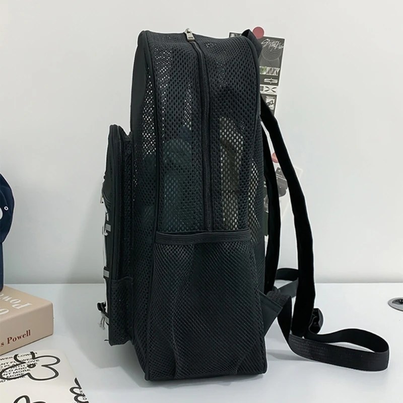 SemiTransparent School College Backpacks Bookbags for Teens Students Breathable