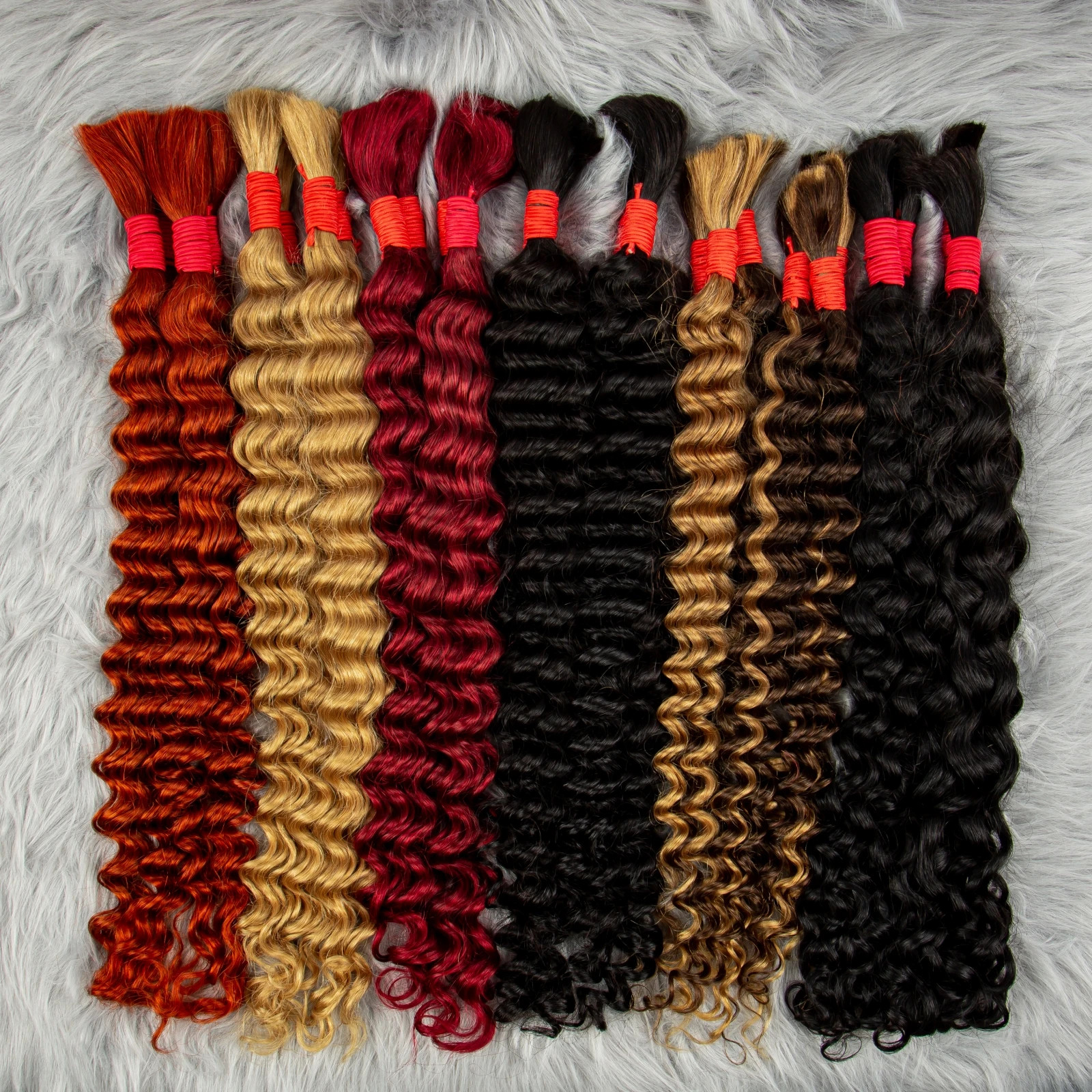 22 24 inch Deep Wave Braiding Human Hair Bulk Human Hair Extensions Full Ends for Boho Braids No Weft Curly Braiding Bulk human hair extensions braiding hair extensions human braiding hair