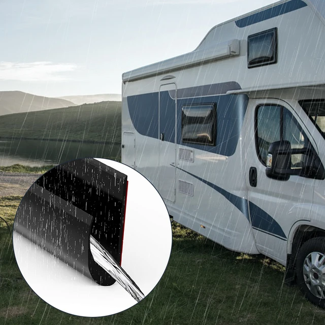 Grondaia Autoadesiva A Forma Di J 2,5m | Per Camper, Auto, Barche | Bianco Impermeabile - Foto 10