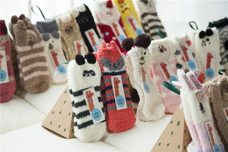 正規品♡クリスマスベア♡ソックス＆ウエストウォーマー Men's and women's Christmas gift socks cute warm fluffy