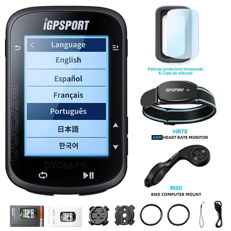 ワイヤレス自転車コンピューター,GPS 日本語 Igpsport-自転車用