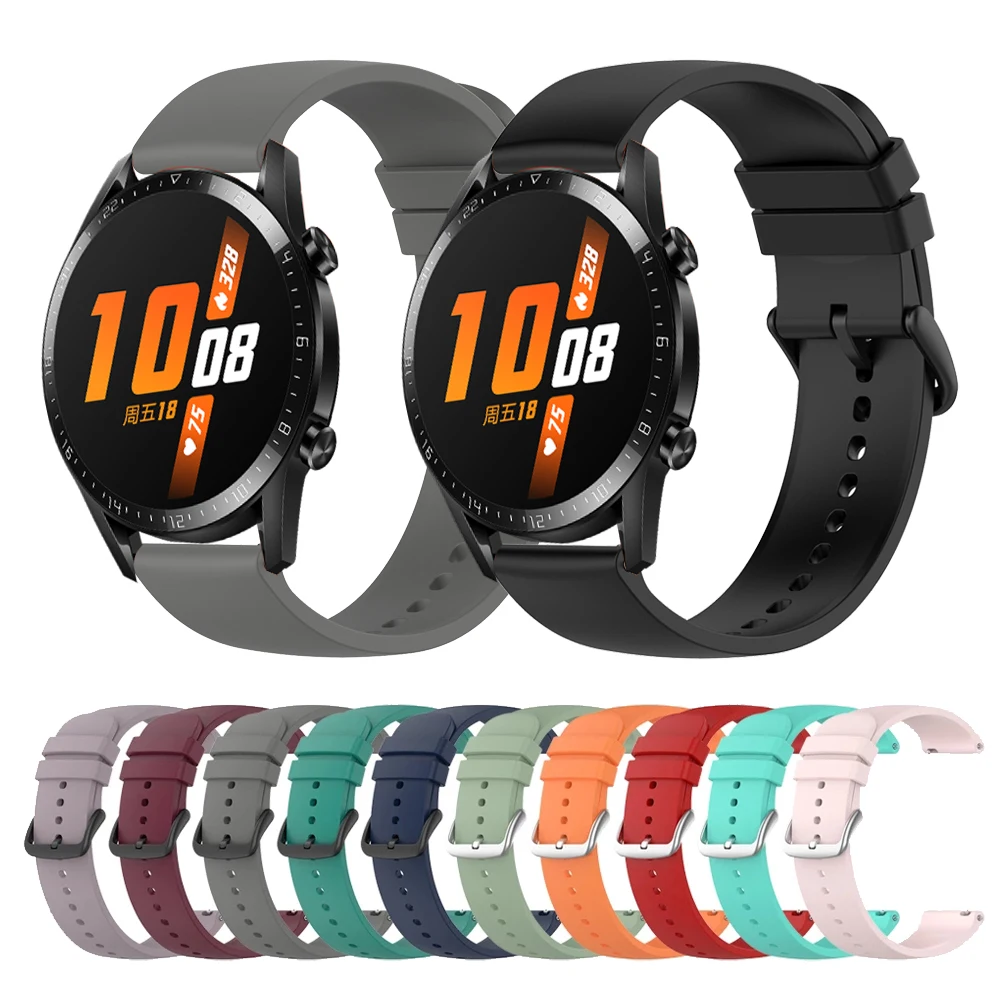 Cinturino Sportivo In Silicone Per Huawei Watch Gt2 42Mm 46Mm Cinturino Gt 2 Pro 2E Honor Magicwatch Band Bracciale Cinturini