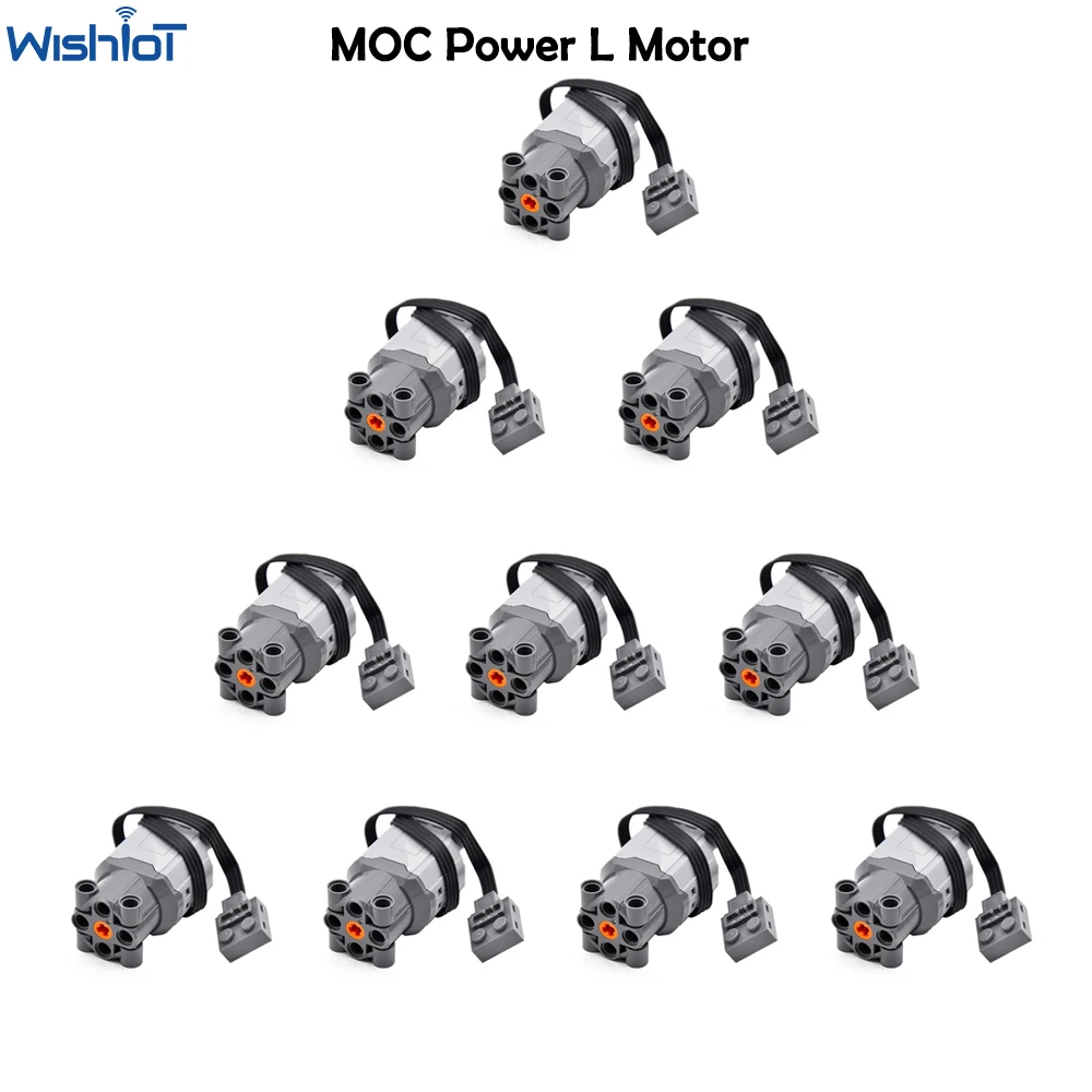 Kit De Motor Para Bloques De Construcción - 16 Piezas Técnicas, Con Control Remoto, Compatible Con MOC