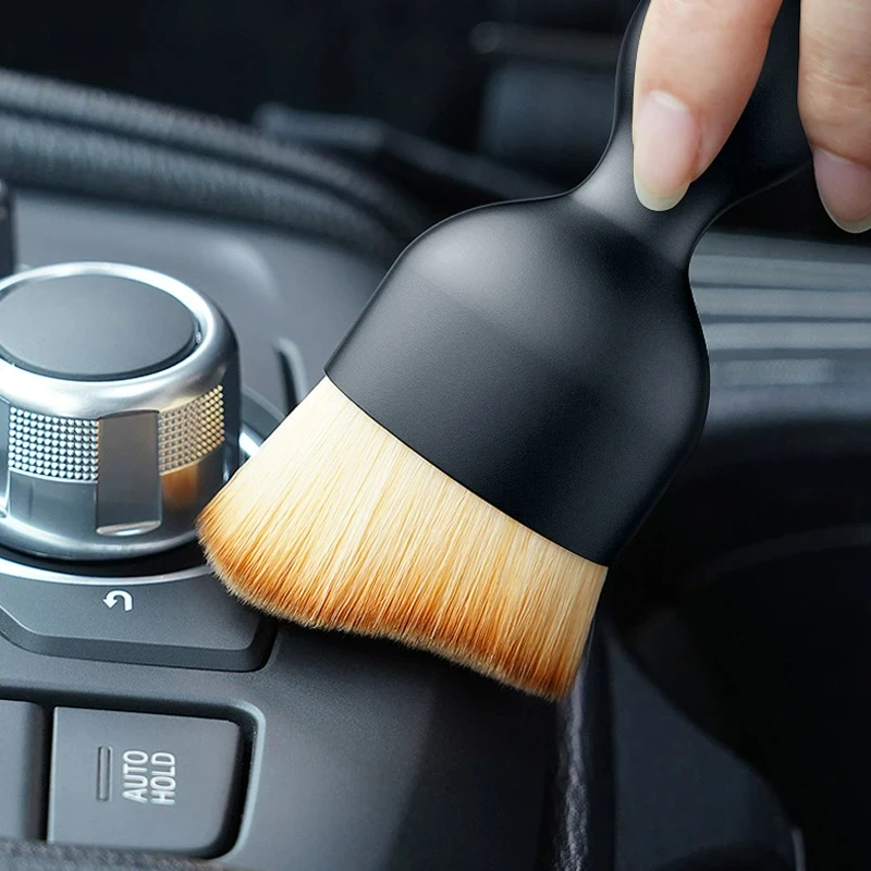 Car Air Vent Cleaning Soft Brush with Casing Car Interior Cleaning Tool Artificial Car Brush Car Crevice Dusting Car Detailing 6