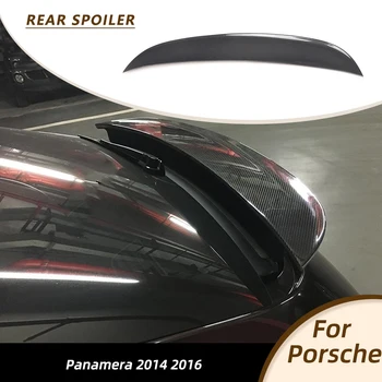 Auto Baule Posteriore Lip Spoiler Ala per Porsche Panamera 2014 2016 In Fibra di Carbonio Baule Posteriore Becco Duckbill Spoiler Labbro Boot Ala No 2015