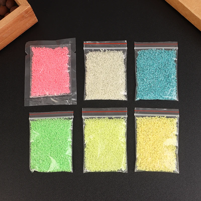10g DIY Fluorescent Luminous Phosphor Particles Glow Pigment In The Dark Sand Powder Glowing Bright Gravel Noctilucent Stones glow stones luminous sand