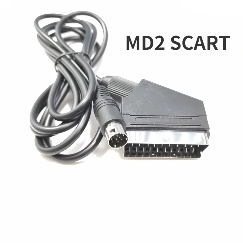 RGB 스카트 리드 케이블, Sega -Mega Drive 2 -Genesis 2 Megadrive 2 MD1/MD2 RGB AV 스카트 케이블, 1.8m D11, PS2, PS3