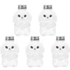 5 Pcs Rabbit Transparent Special-shaped Bottle Milk Water Bottles The Pet Juice Containers for Party 5