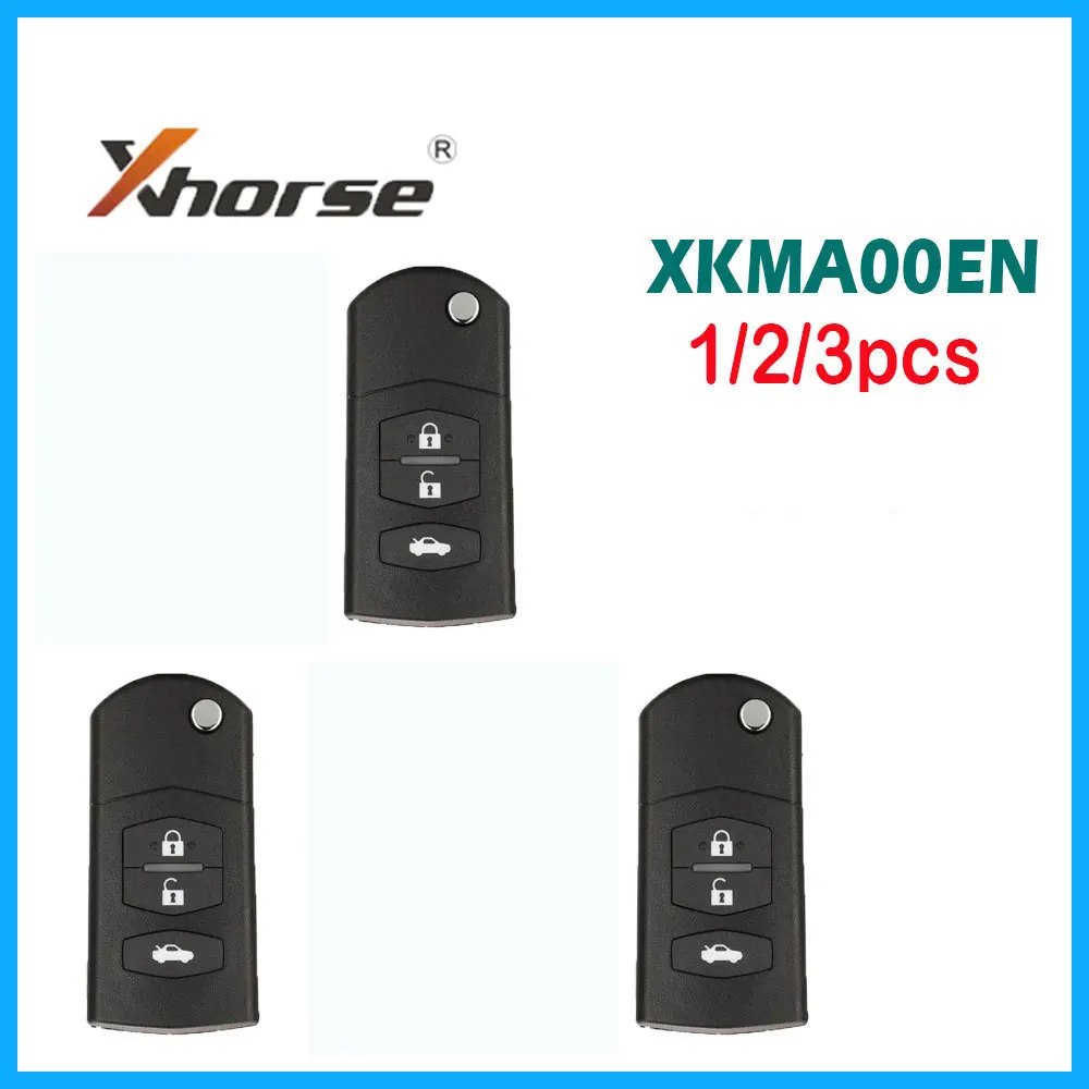 

1/2/3pcs Xhorse XKMA00EN VVDI Wire Remote key 3 Buttons Car Remote Key for Mazda Universal Remote Key for VVDI2 Mini Key Tool