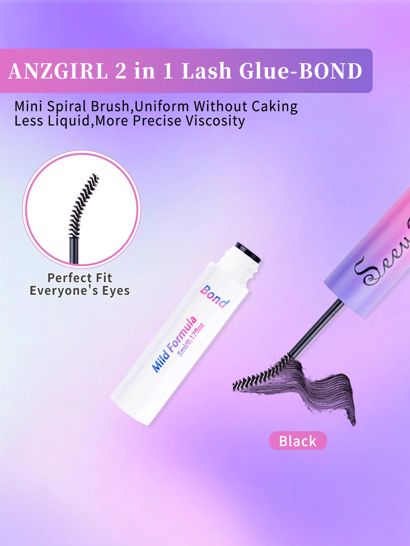 Eyelash Glue and Seal for Eyelash Clusters Strong Fixed Eyelash Glue Lasting Eyelash Glue Eyelash Extension tool 3
