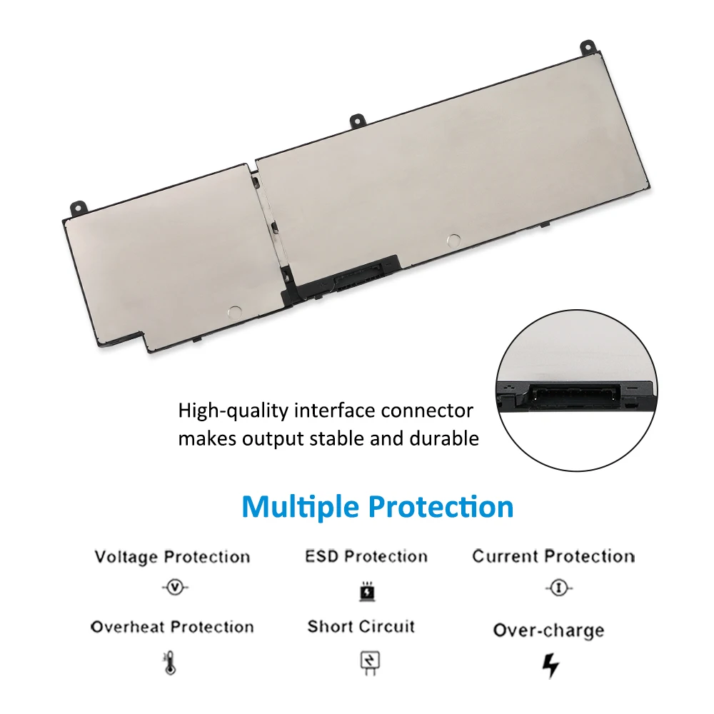 Kingsener-bateria para Dell Precision 7550 7560 7750 7750 7760 Série P44e P93f C903v Cr72x 17c06 0cr72x 95wh Pkwvm l Laptop - Imagem 6