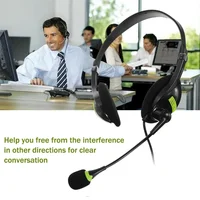 USB Headphones Bluetooth Physical Noise Reduction Headsets Stereo Sound Earphones for Phone PC Gaming Work Earpiece on Head 2