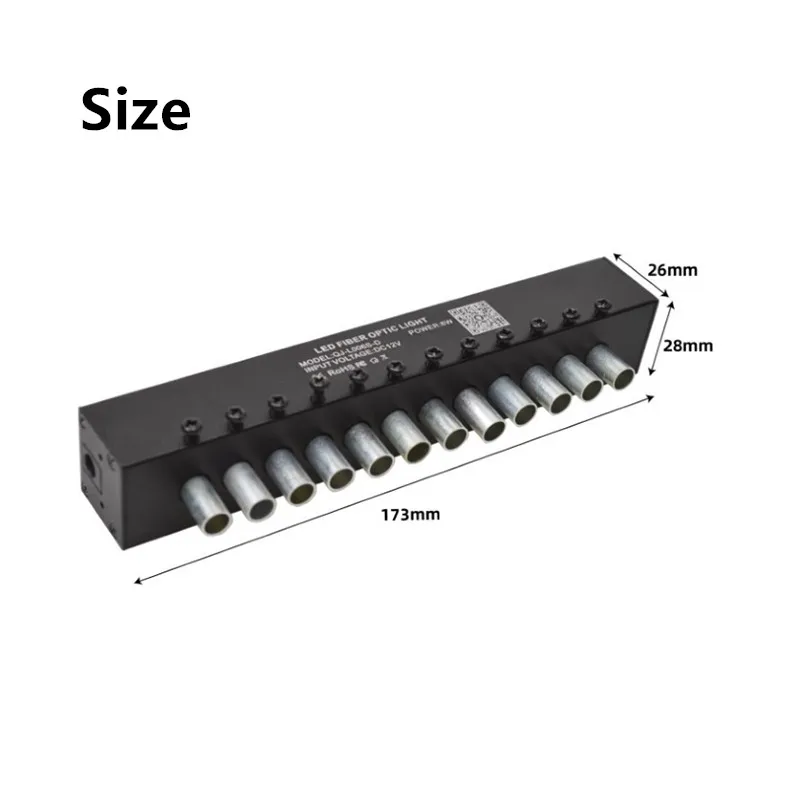 Description Picture 5 of itemShooting Stars Effect 6W 12Holes Fiber Optic Kit Light LED Meteor Light Engine with RF Remote Controller For Starry Sky Ceiling