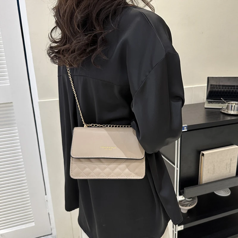 Fashion Trend Crossbody Bags for Women Solid Flap Shoulder Bag Designer Handbags and Purses Small Women Messenger Bags