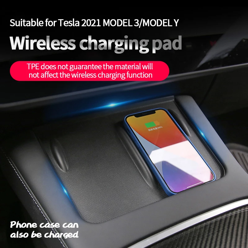 CarCentralControlWirelessChargingSiliconeNonslipPadCustomAnti