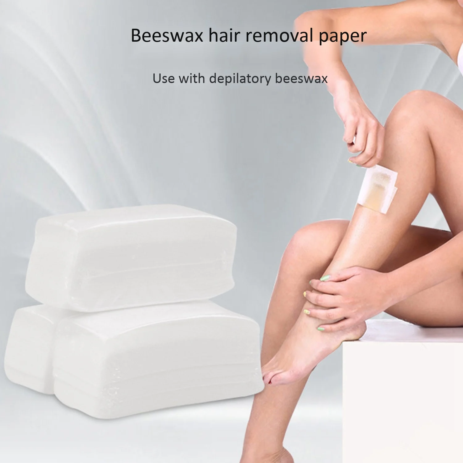 Hair Removal Wax Paper Depilatory Nonwoven Cloth 100 Pcs/Set
