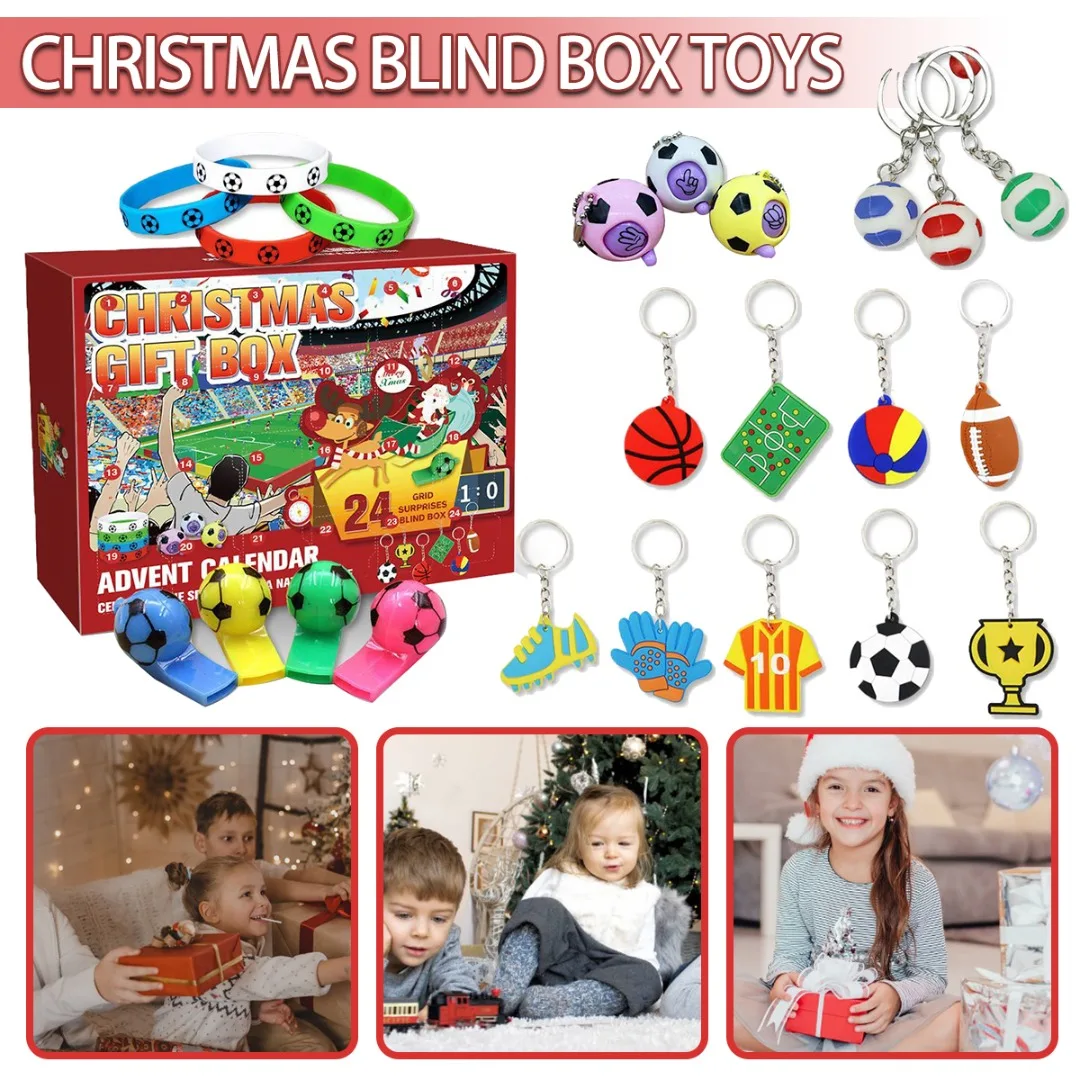 Football Advent Christmas Advent Calendar 24 Days Countdown Kids