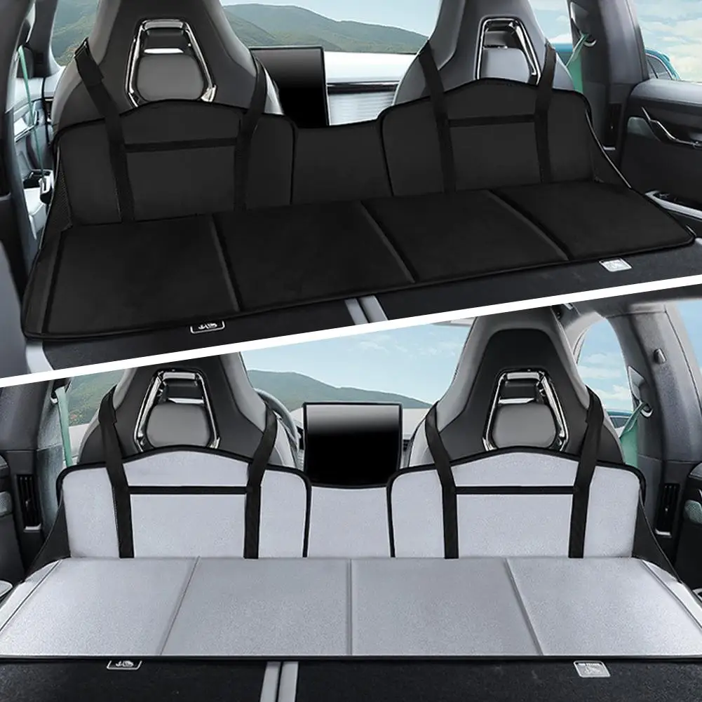 Car Camping Bed Pad Foldable Travel Mattress Non Inflatable Car Extra Long Mattress Universal For Tesla Model Y/3 Ford Honda Mat