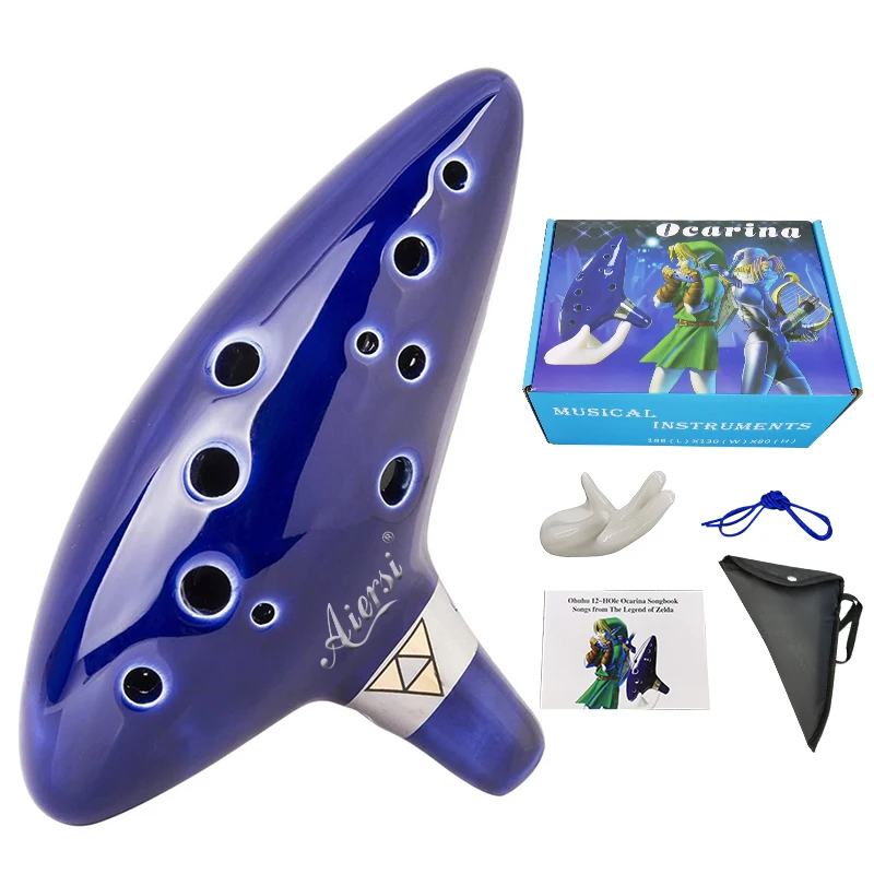 LYDBM Flûte traversière 6 Trou Soprano C Céramique Flauta Ocarina of