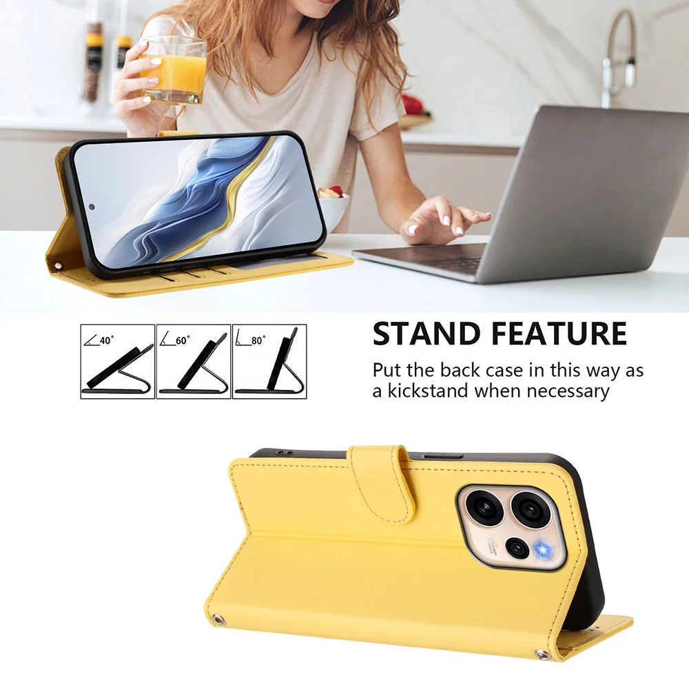 Elegant Leather Wallet Phone Case with Card Slots - Stylish and Durable Cover